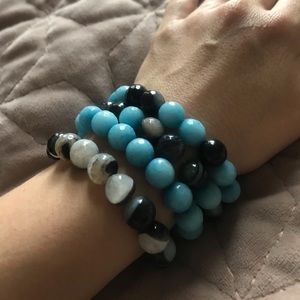 4 boutique beaded bracelets
